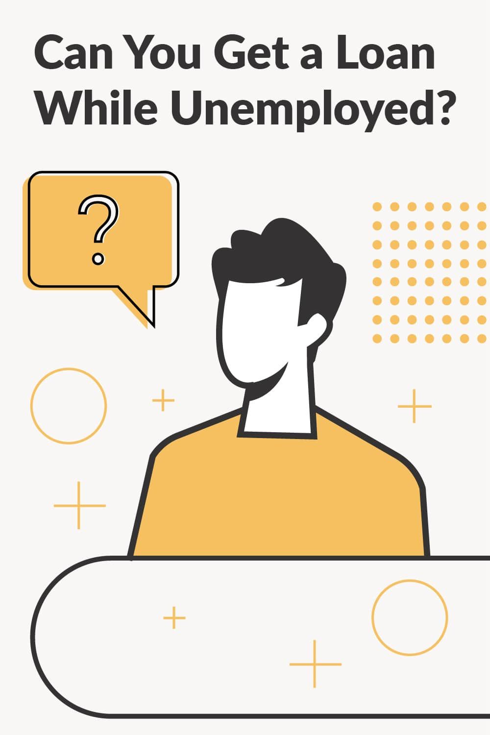 Loan while unemployed pinterest image