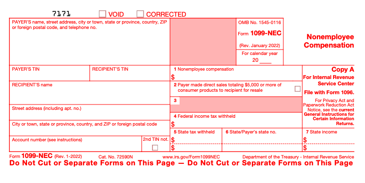 1099-NEC Form