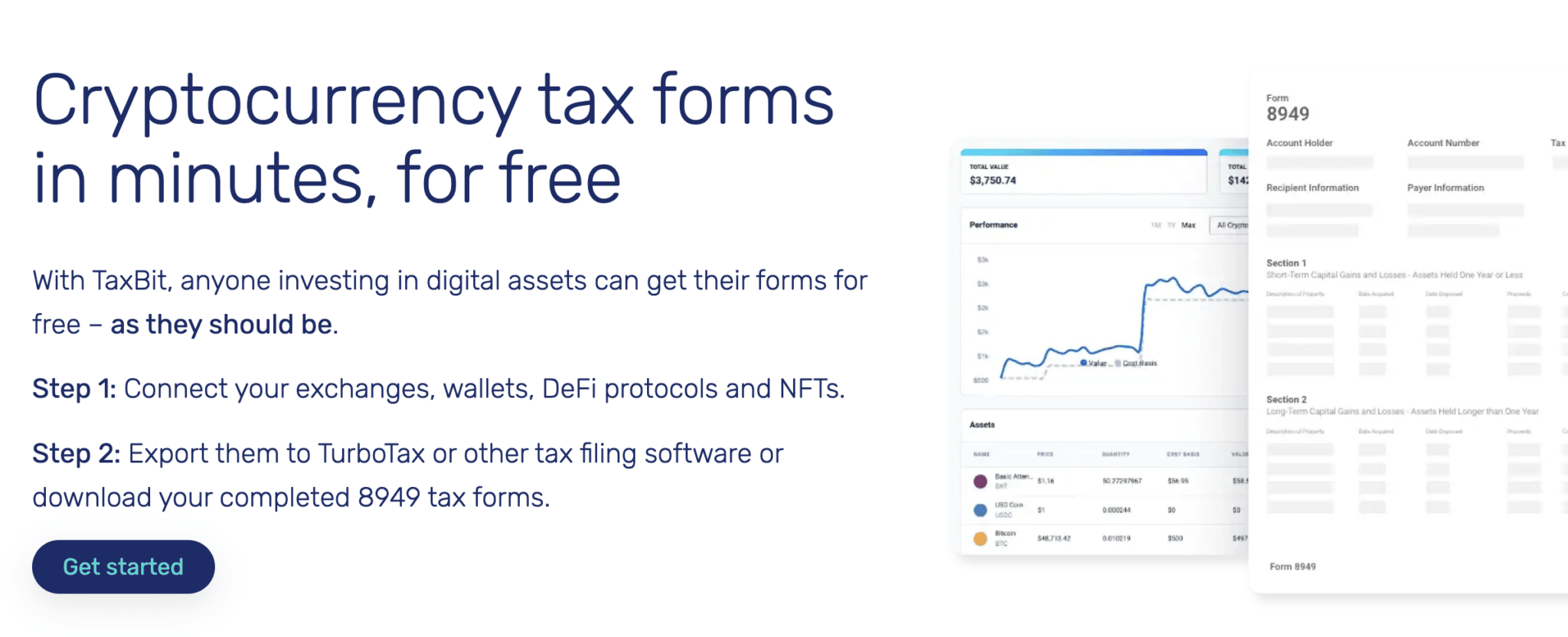 TaxBit 2023 review: homepage